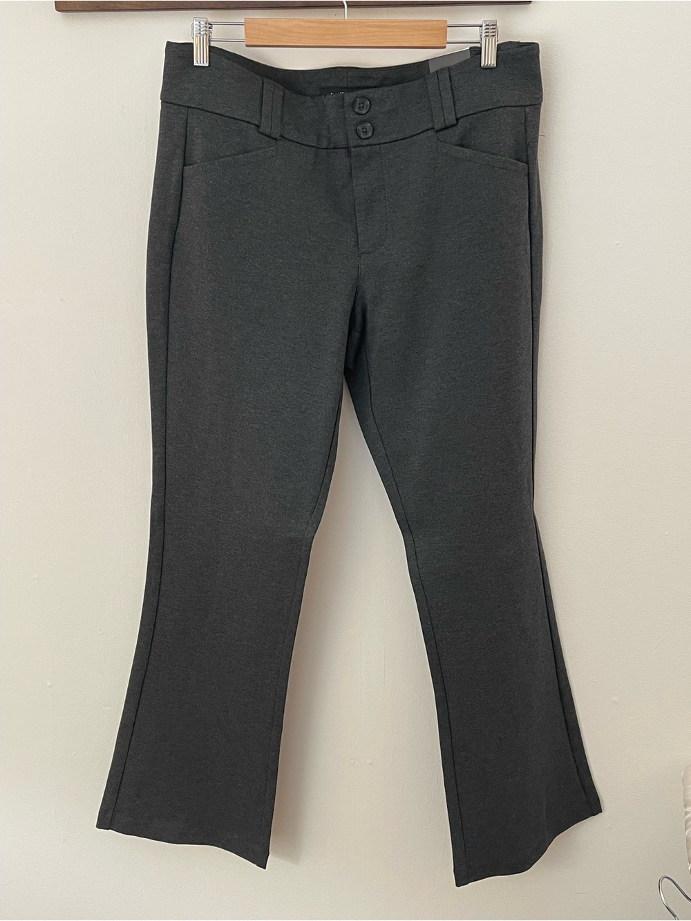 Torrid Studio Luxe Ponte Slim Boot Trouser Pants 16R NWT Charcoal